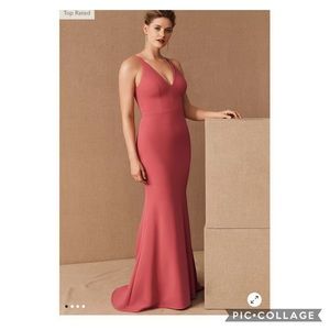 BHLDN Jones maxi Dress Raspberry Weddings Bridesmaids Weddings Size 10 Gown